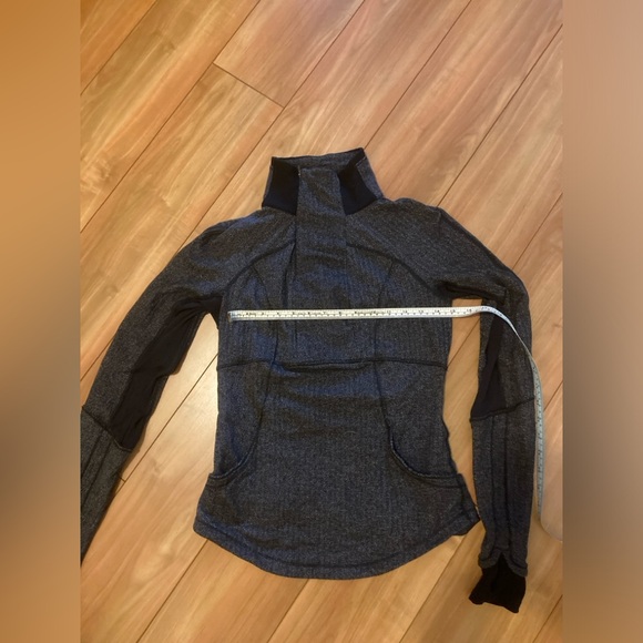 Lululemon wool-blend Define 3/4 zip jacket - herringbone - women’s 6 - Picture 4 of 8